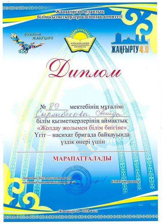 Сырлыбекова Аиида