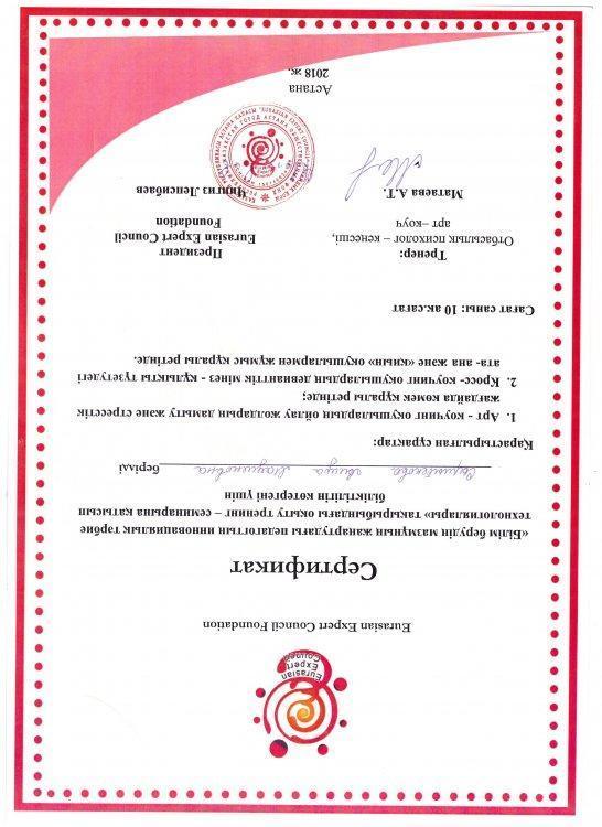 Сырлыбекова Аиида