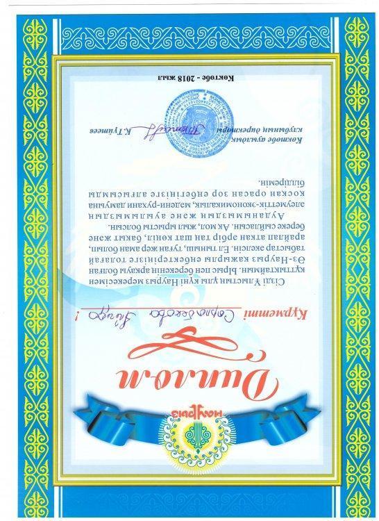 Сырлыбекова Аиида